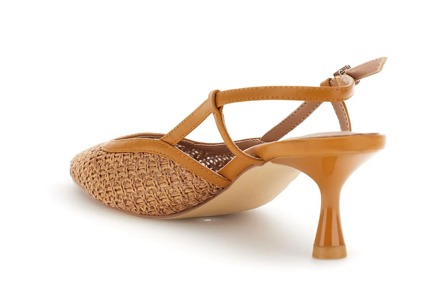 CafèNoir Décolleté Slingback Rafia Tacco 6 cm Donna