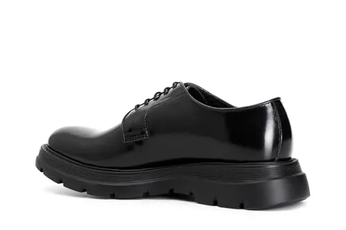 CafèNoir C1RC1001 N001 derby uomo pelle nero platform