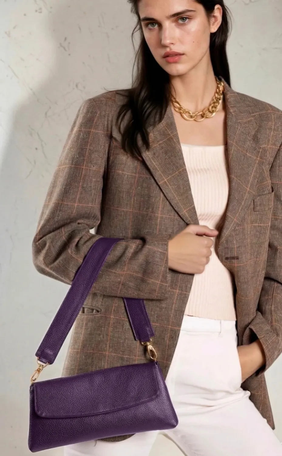 Figus Francesina Bag borsa pelle media clutch