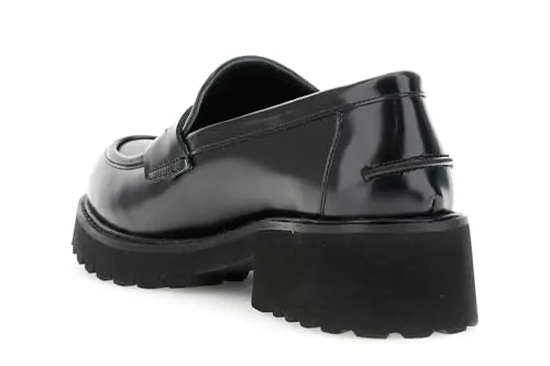 CafèNoir Mocassini Pelle Abrasivata Donna suola chunky