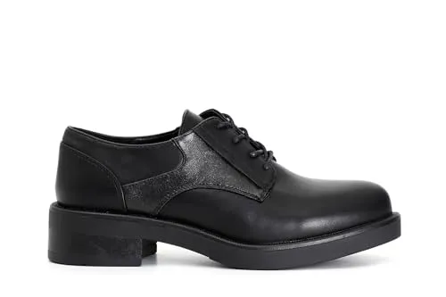 CafèNoir derby donna nero similpelle allacciate