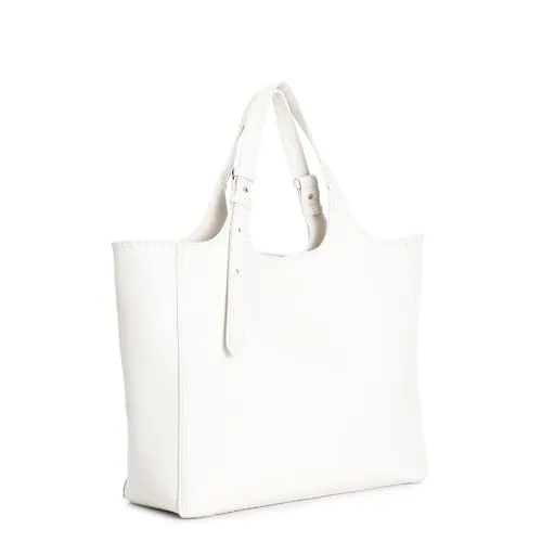 CafèNoir Infilatura shopping bag bianca oro