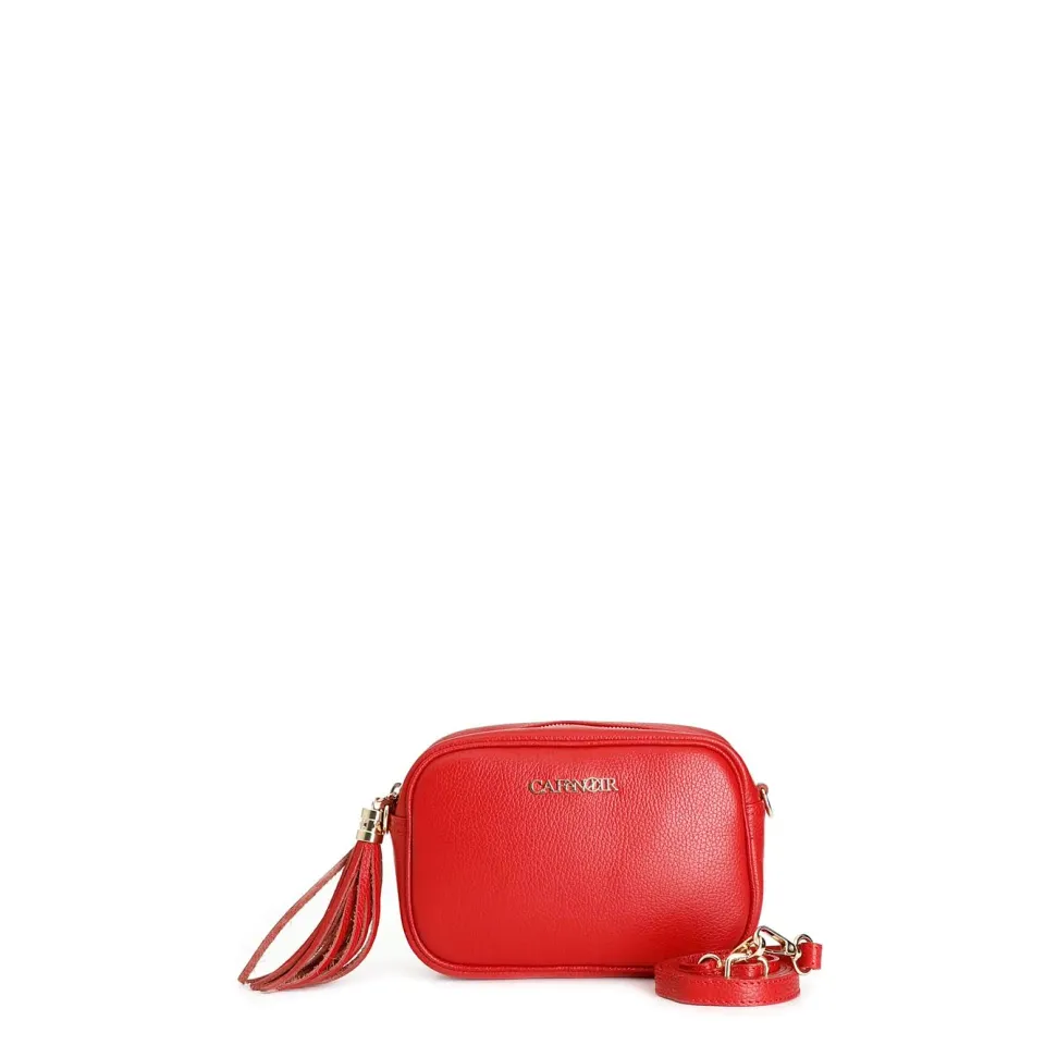 CafèNoir Shopping Bag Donna Pattina Morsetto Rosso