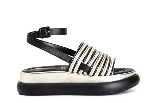 CafèNoir Sandali Donna Multilistini Multi Nero 39