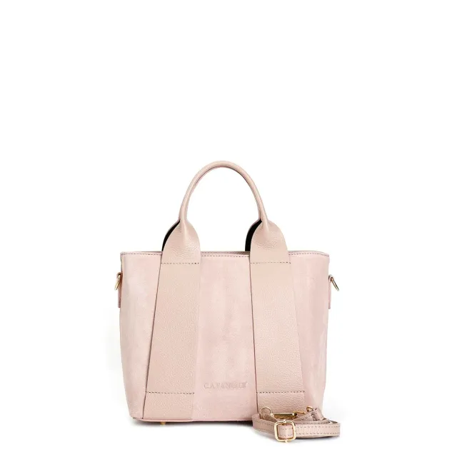 CafèNoir Borsa a Mano Camoscio Nude Pelle