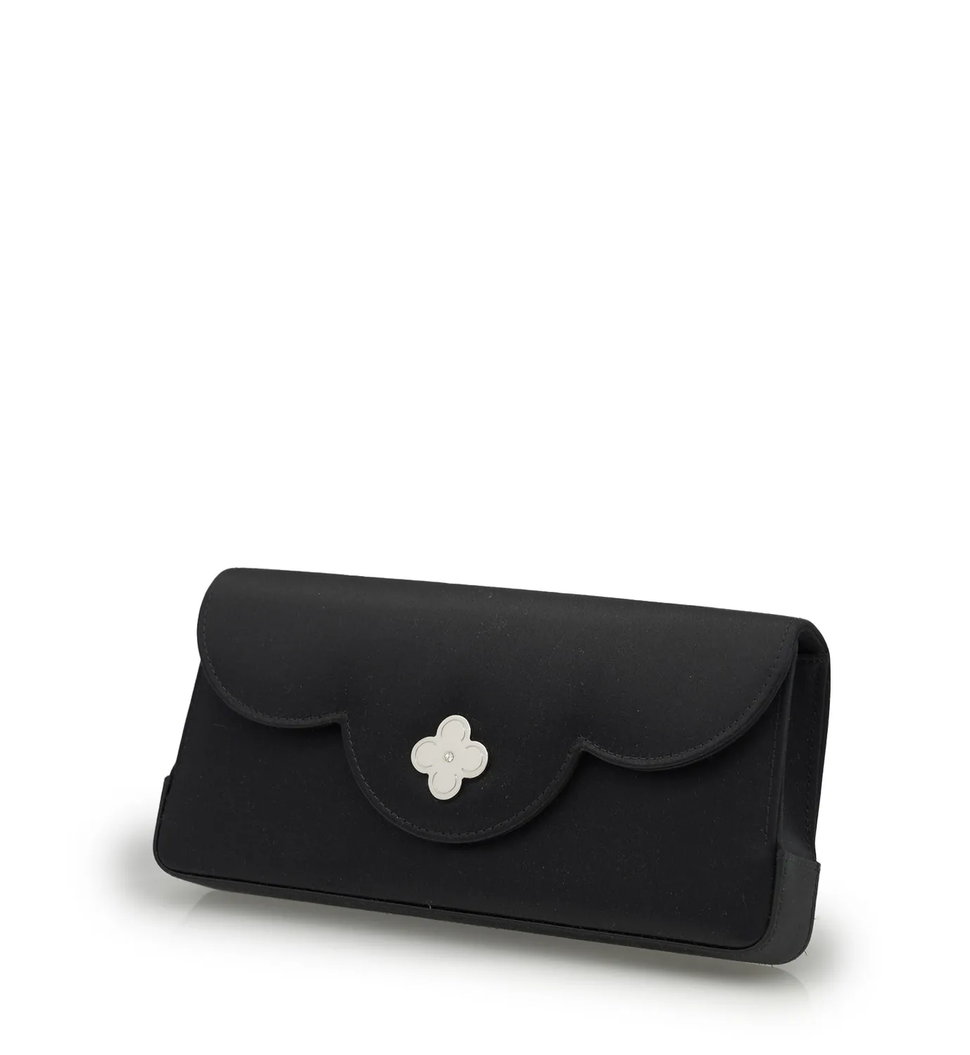 Cardinal Milano Time 21 Black Silk clutch nera seta