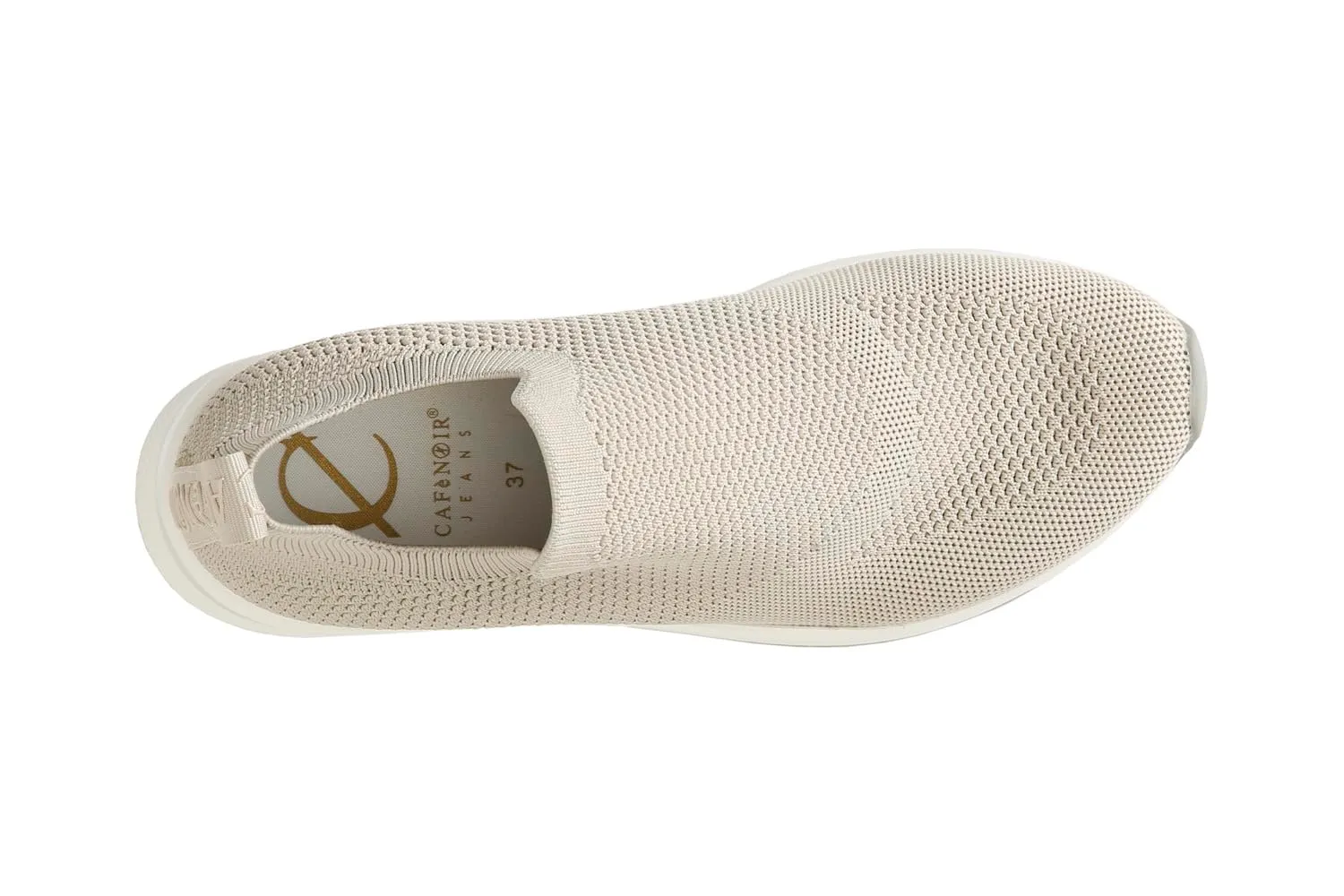 CafèNoir slip-on donna tessuto con calzino grigio