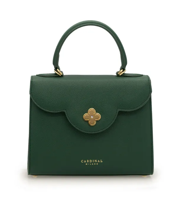 Cardinal Milano First Lady Green Textured borsa verde