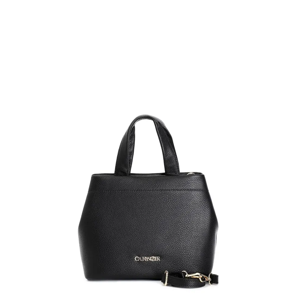 CafèNoir Borsa a Mano Pelle Martellata con Tracolla
