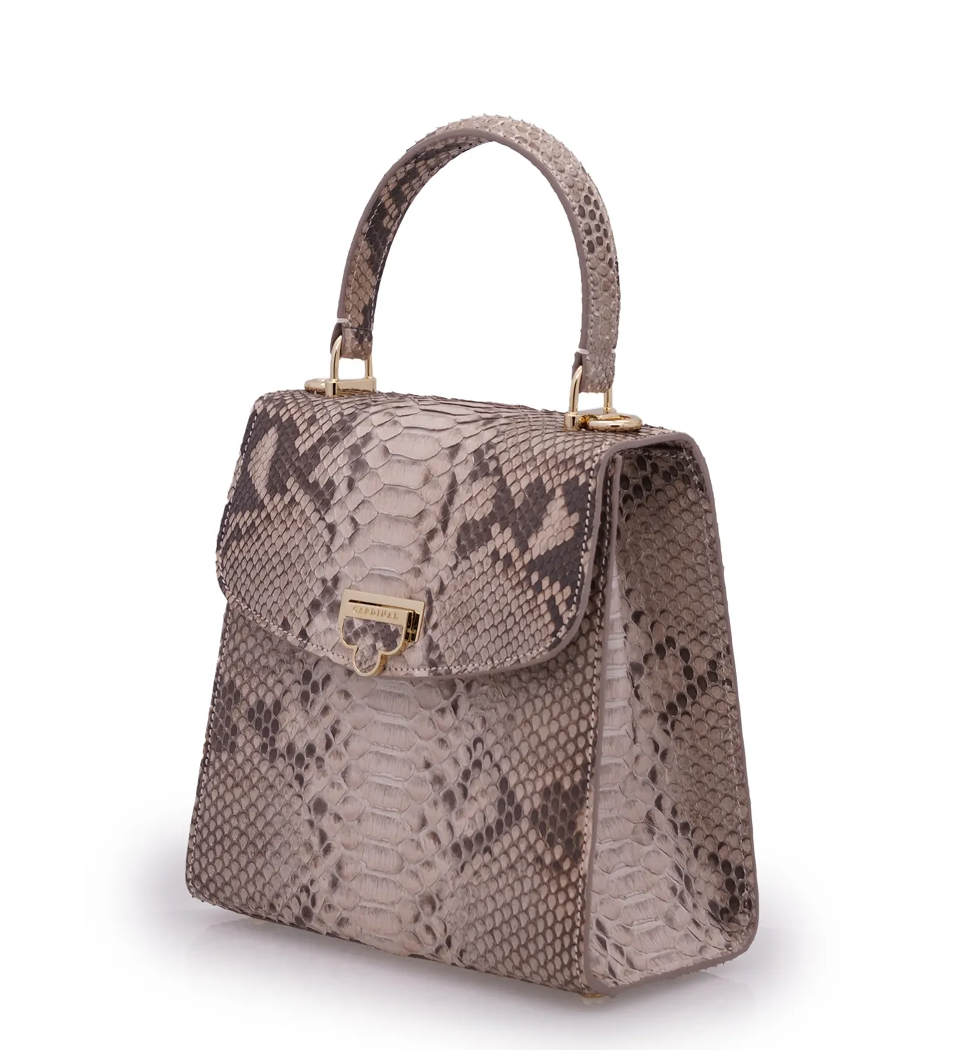 Cardinal Milano Tiffany Grey Python borsa pitone grigia