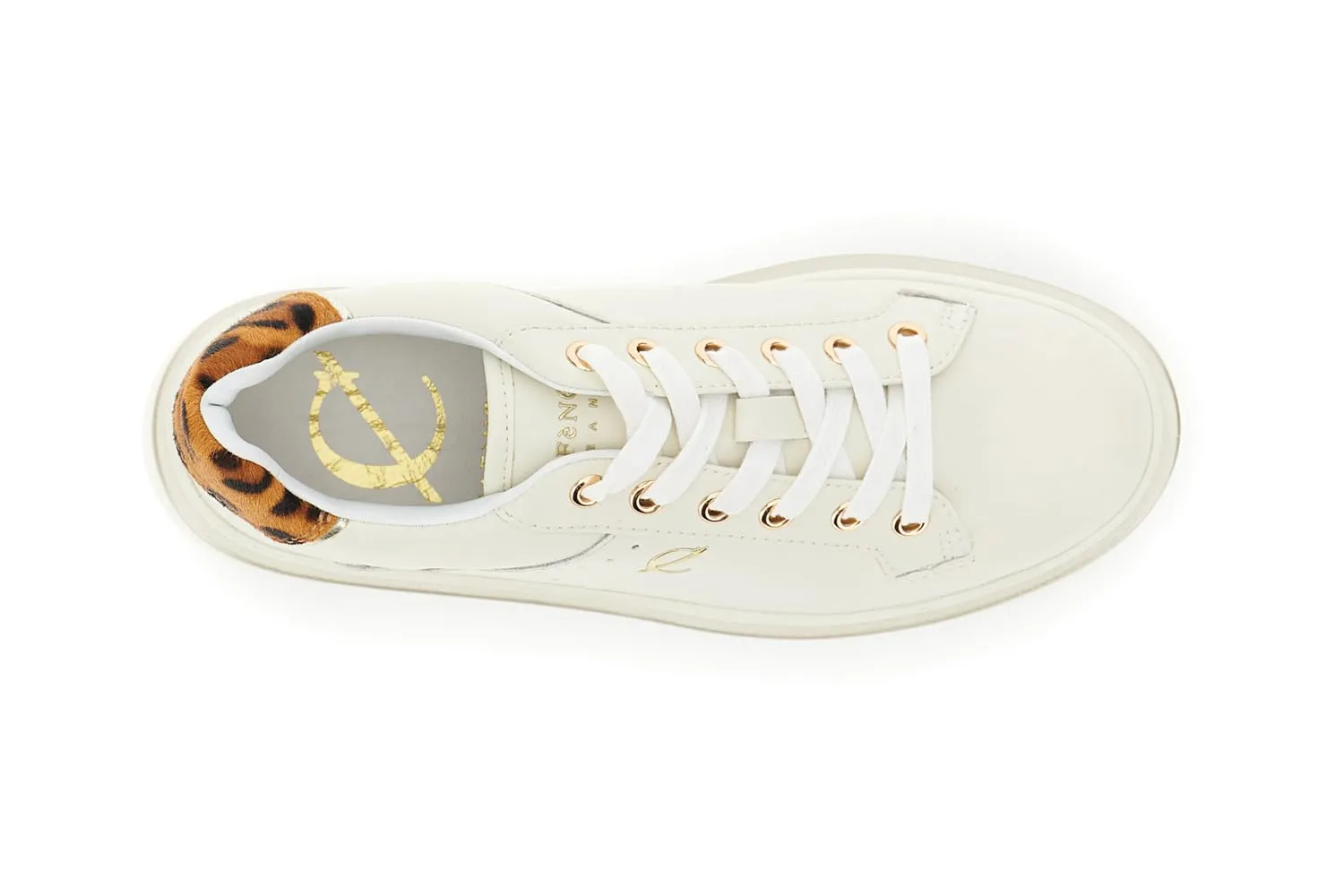 CafèNoir Sneakers Donna Crema Maculato Effetto Cavallino