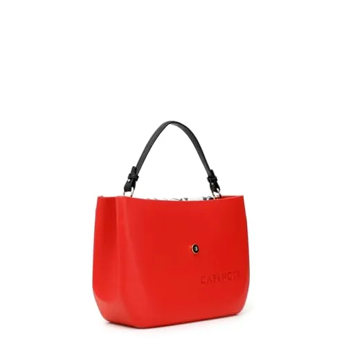 CafèNoir BJ0001 borsa a mano rosso bianco TU