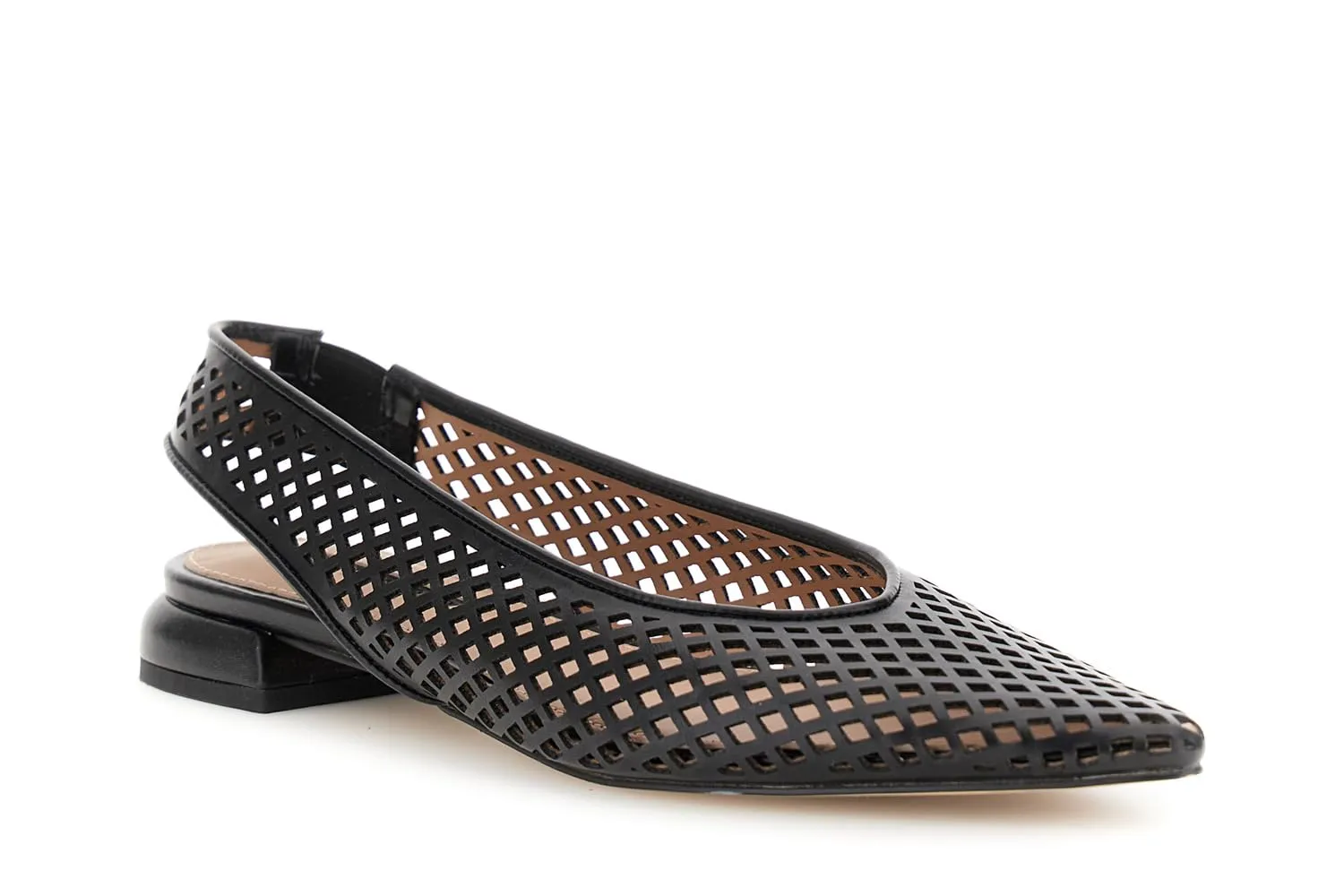 CafèNoir Slingback ballerine traforate punta soletto pelle