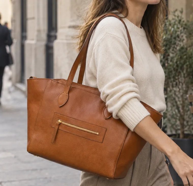 Aigin Milano Orizzonte tote pelle donna lavoro
