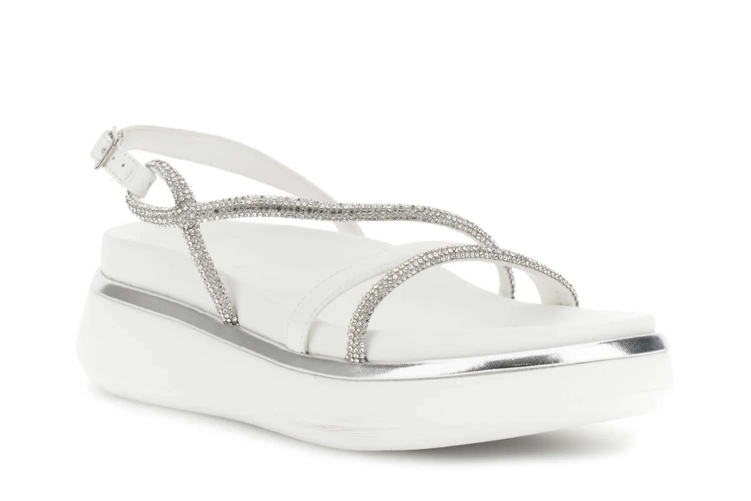 CafèNoir Sandali Strass Donna Bianchi Platform