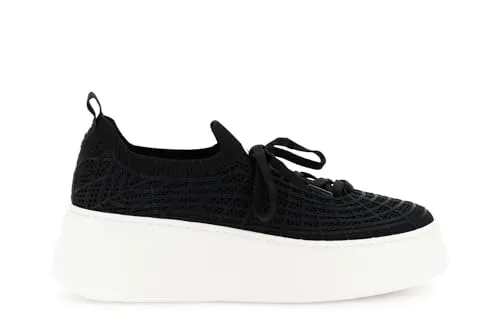 CafèNoir Sneakers Slip-on con Lacci Donna Nera 39 EU