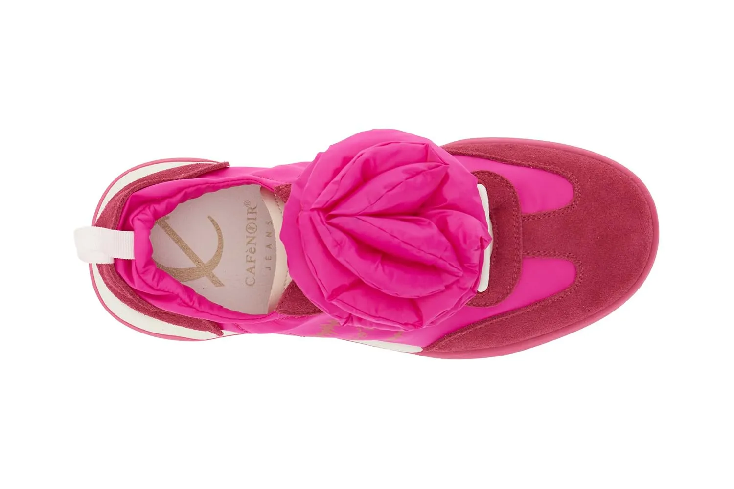 CafèNoir Sneakers Nylon Pelle Scamosciata Donna 36 EU Salmone