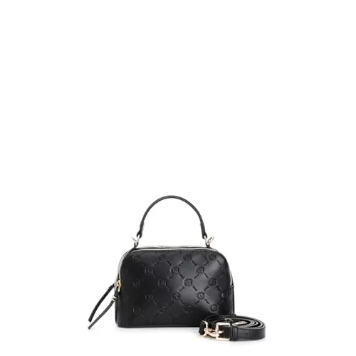 CafèNoir Camera Bag Logo Embossed Nero
