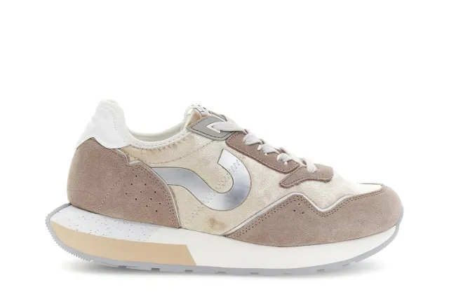 CafèNoir Running Velluto Sneakers Multi Taupe Suede