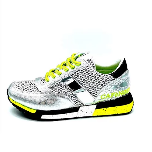 CafèNoir DL945 Sneakers argento laminato rete