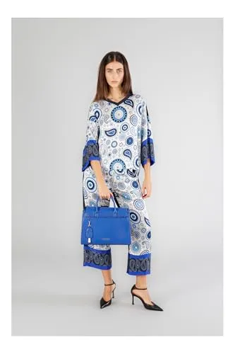 CafèNoir Tote Donna Blu Intrecciata Charm