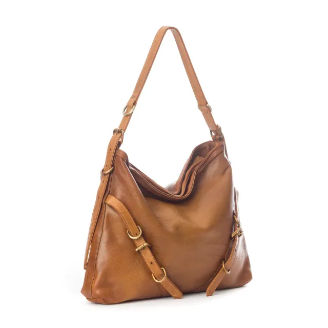 La Via Firenze Unique U010 Unica borsa tracolla cuoio 42cm