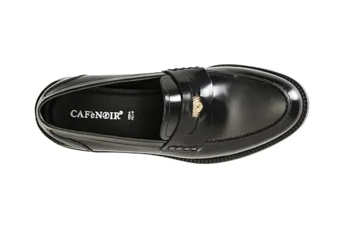 CafèNoir Penny mocassino donna pelle abrasivata tacco 25