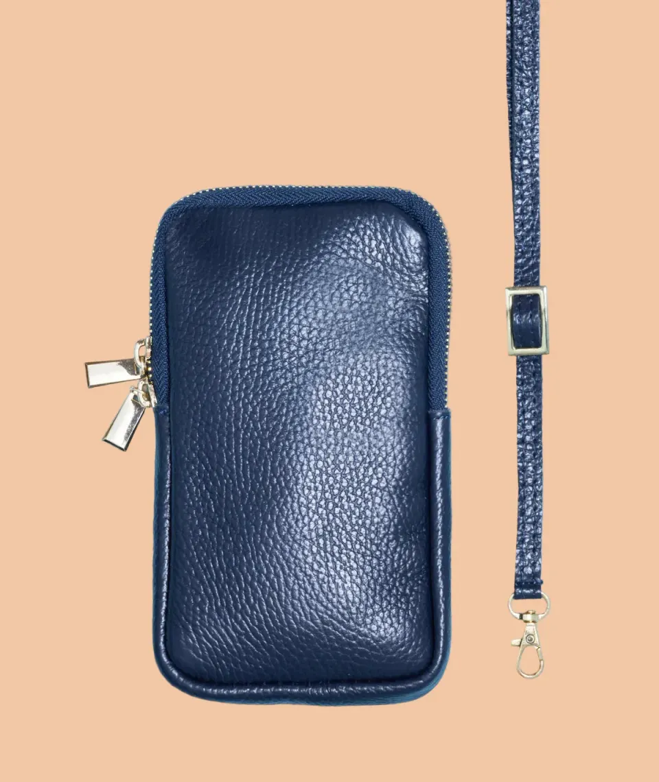 Figus Porta Smartphone Pelle con Tracolla Collo