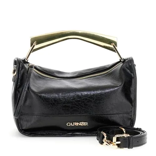 CafèNoir Naplak Mini Bag Pochette Nera Metallo