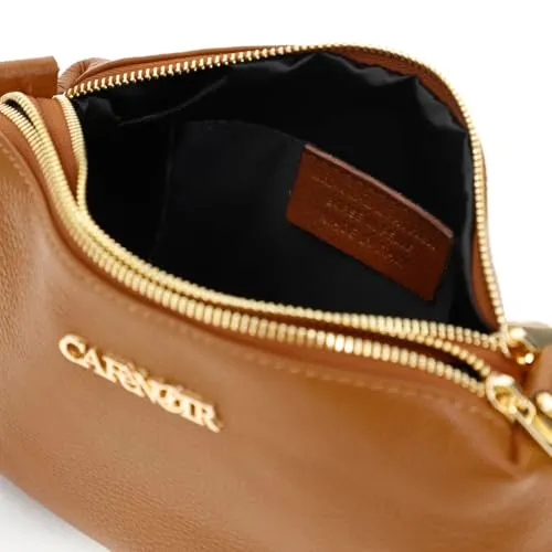 CafèNoir Camera Bag Pelle Cuoio con Catena