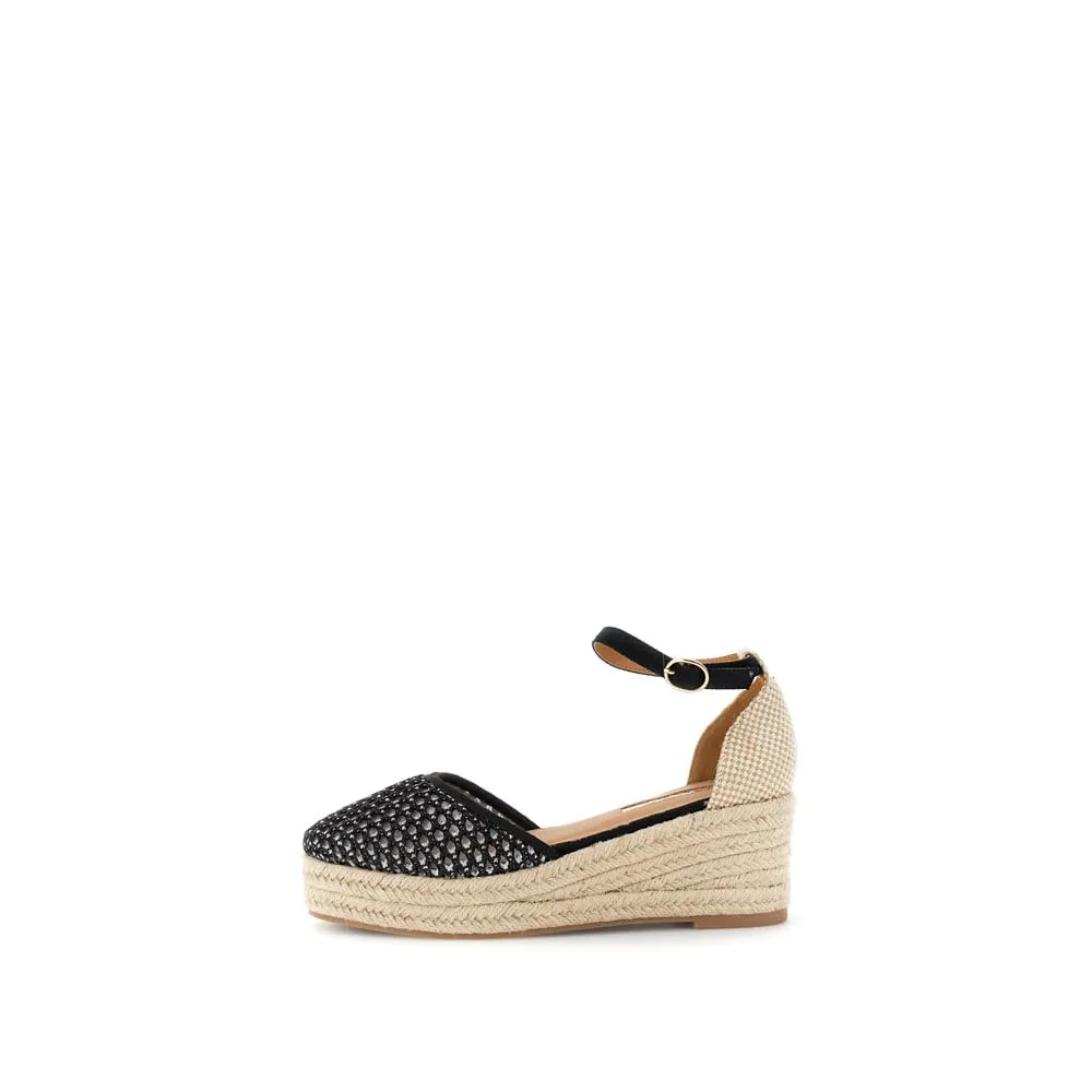 CafèNoir Sandali in Tessuto con Zeppa Donna Corda 6,3 cm