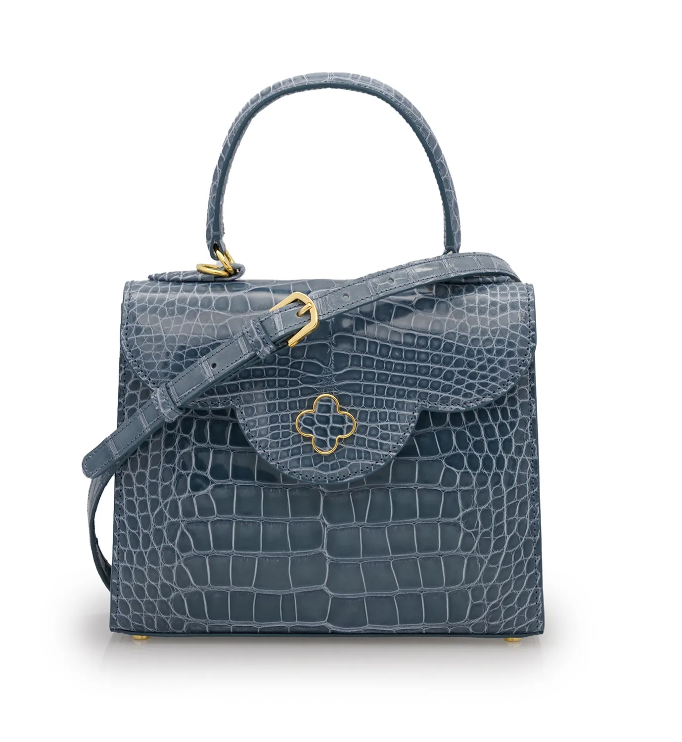 Cardinal Milano First Lady Grey Alligator borsa grigio alligatore