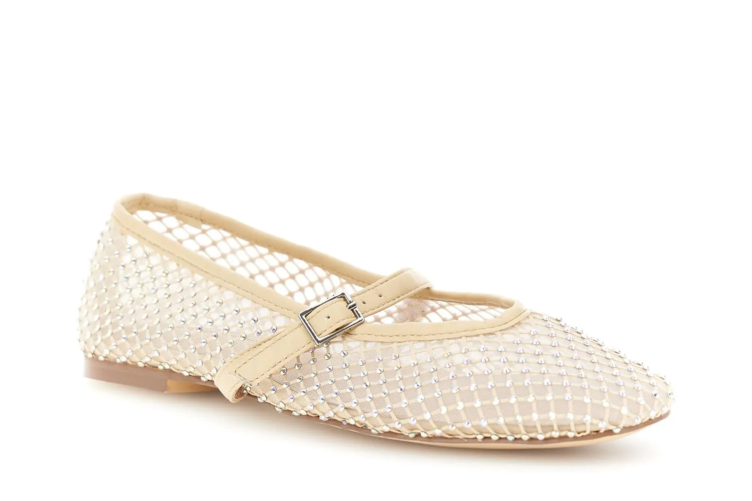 CafèNoir Ballerine Rete Strass Punta Affusolata