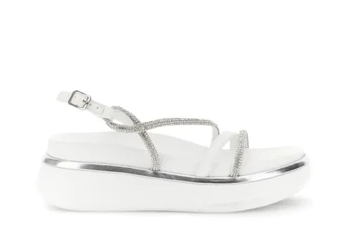 CafèNoir Sandali Strass Donna Bianchi Platform