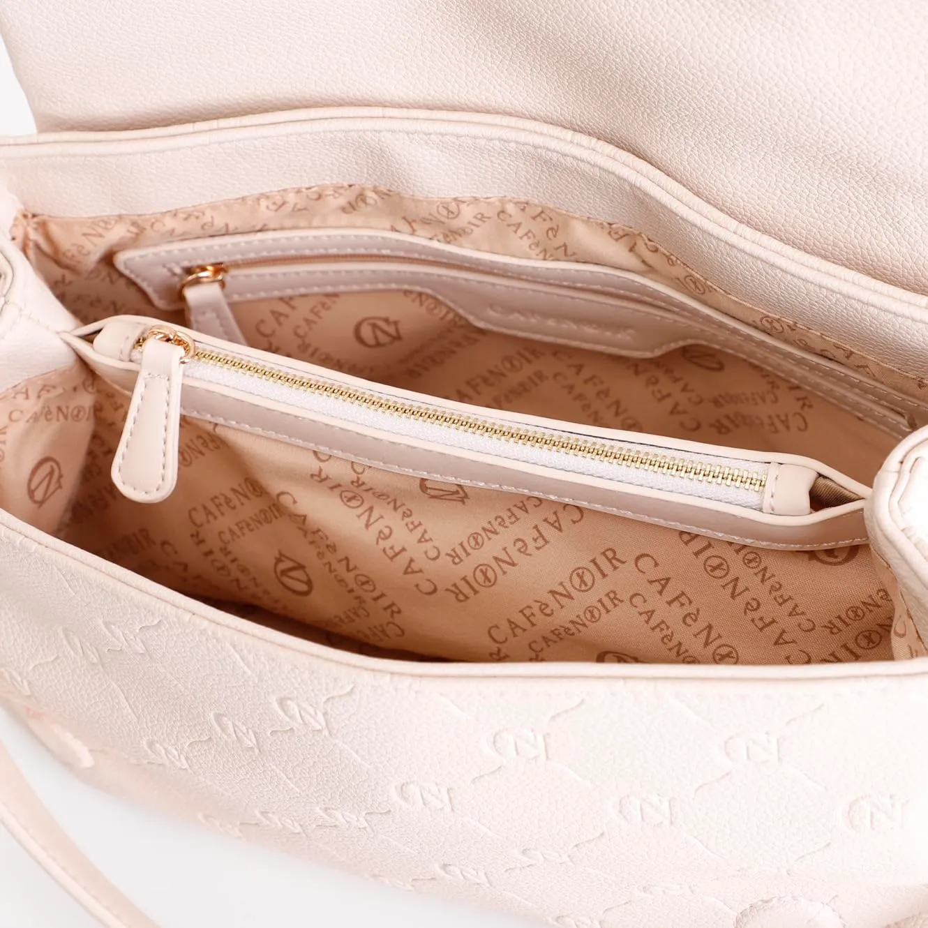 CafèNoir Tracolla Donna Monogram Cipria Pattina