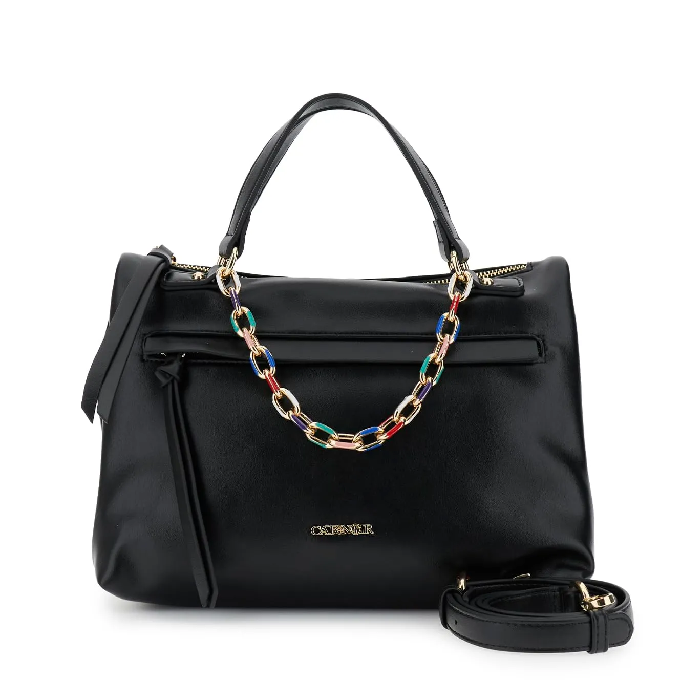 CafèNoir Bauletto Donna Arancio Catena Multicolor