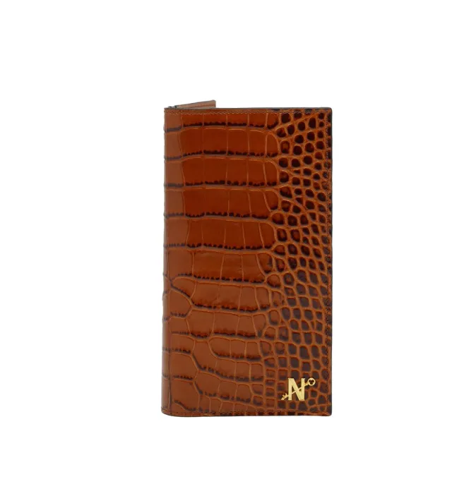 Cardinal Milano Cognac portafoglio vitello stampa cocco
