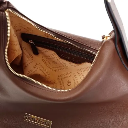 CafèNoir borsa a spalla morbida con fibbia