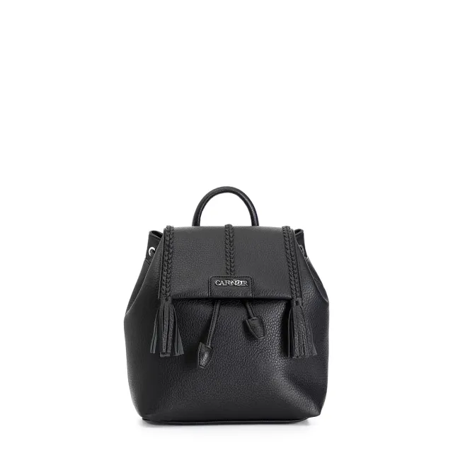 CafèNoir Zaino Trecce Nappe Donna Nero Morbido