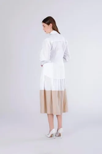 CafèNoir Popeline Camicia Donna Bianca Maniche Lunghe