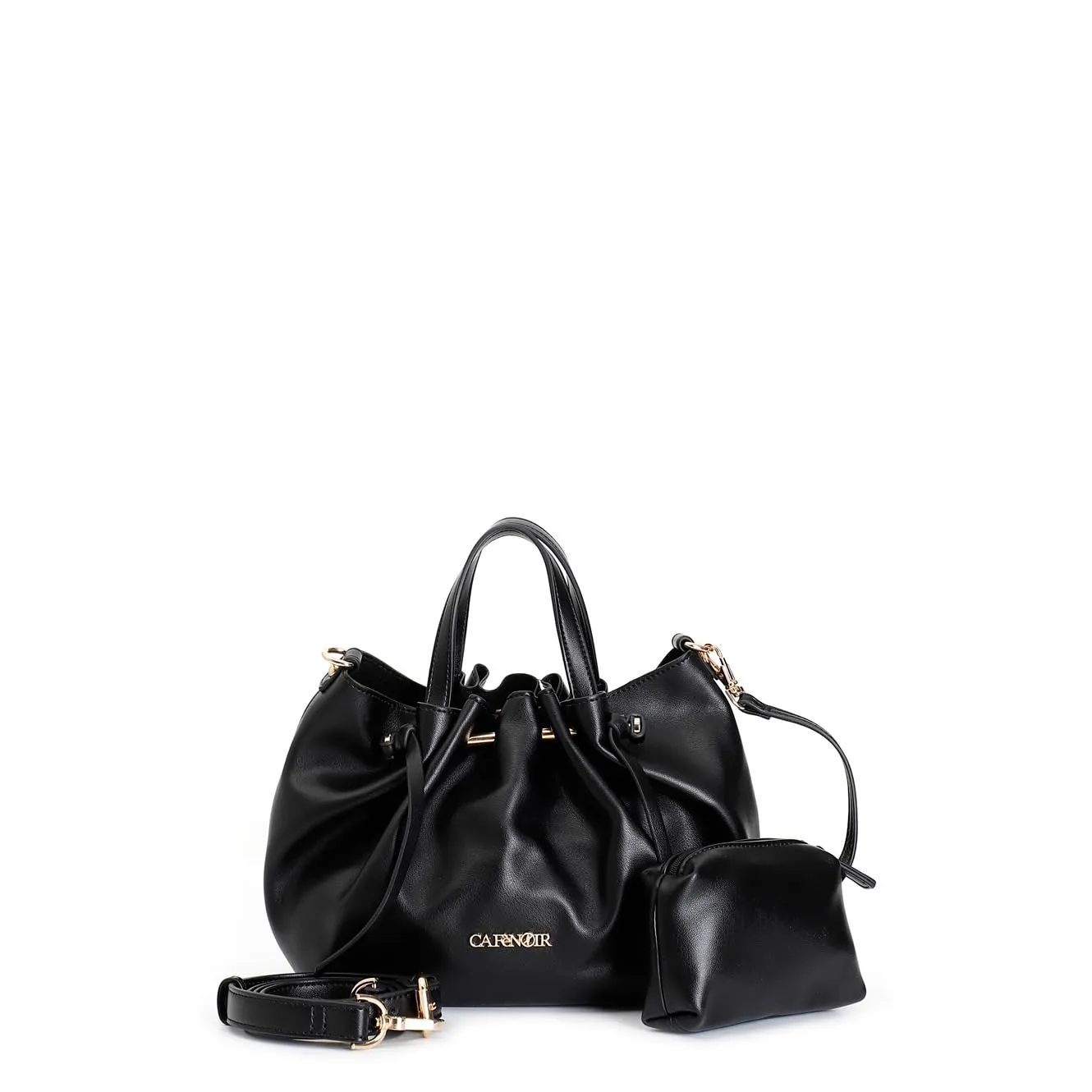 CafèNoir Mini Tote Morbida Verde con Pochette Interna