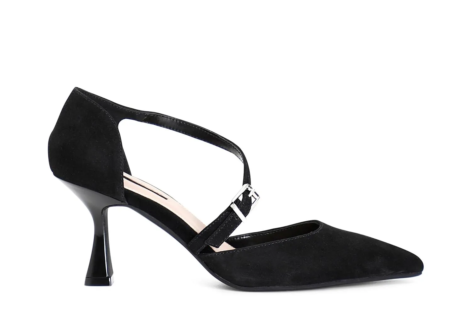 CafèNoir Décolleté Camoscio Incrocio Nude 38 EU Tacco 7 cm