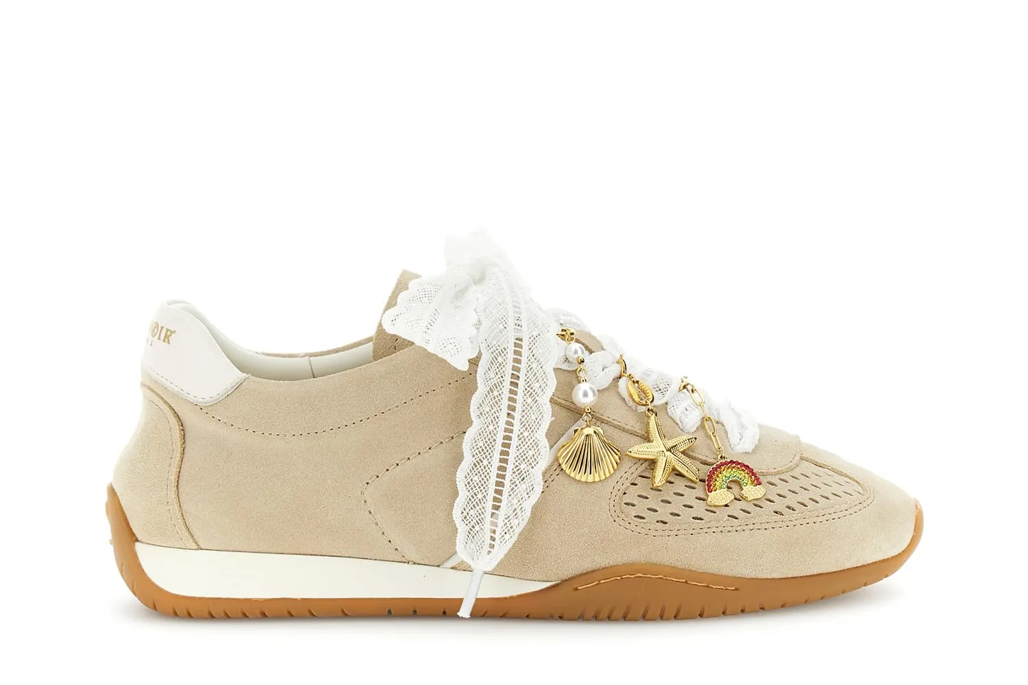 CafèNoir Sneakers Pelle Scamosciata Donna Cuoio