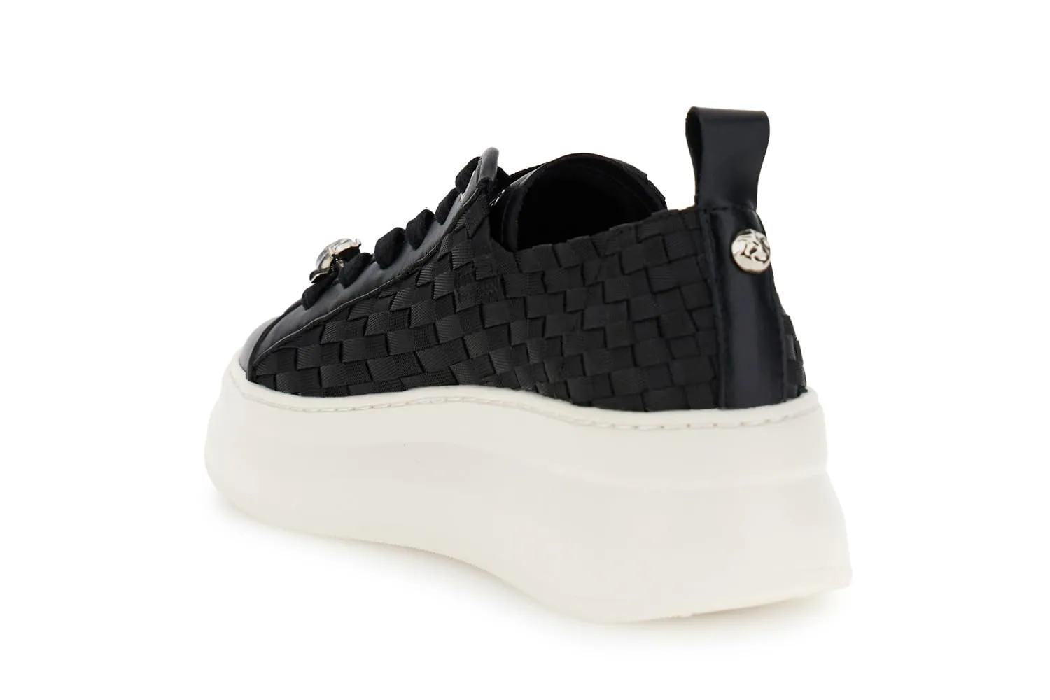 CafèNoir Sneakers Donna Pelle Intrecciata Nere
