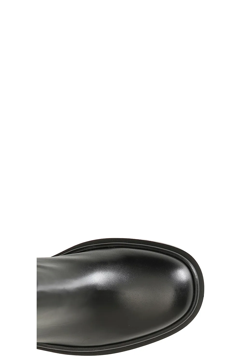 CafèNoir Stivale Donna Pelle Maxi Cerniera Plateau Nero