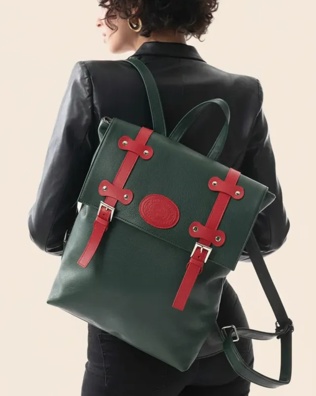 Figus Zaino U Eco zaino ecopelle verde