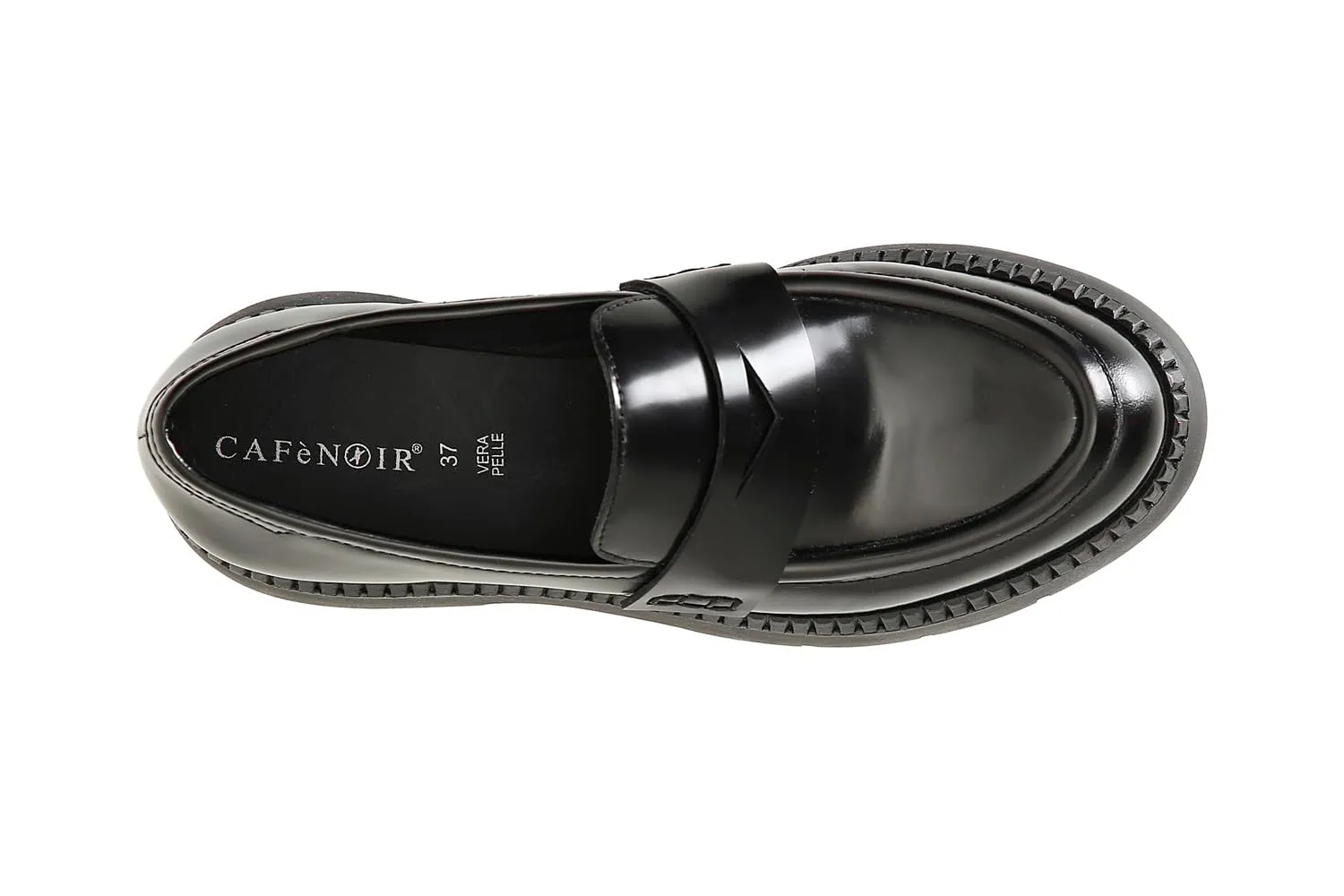 CafèNoir Mocassino Donna Pelle Nera 39 EU Tacco
