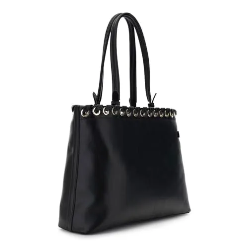 CafèNoir Shopping Bag Donna Nera Fibbia Piega