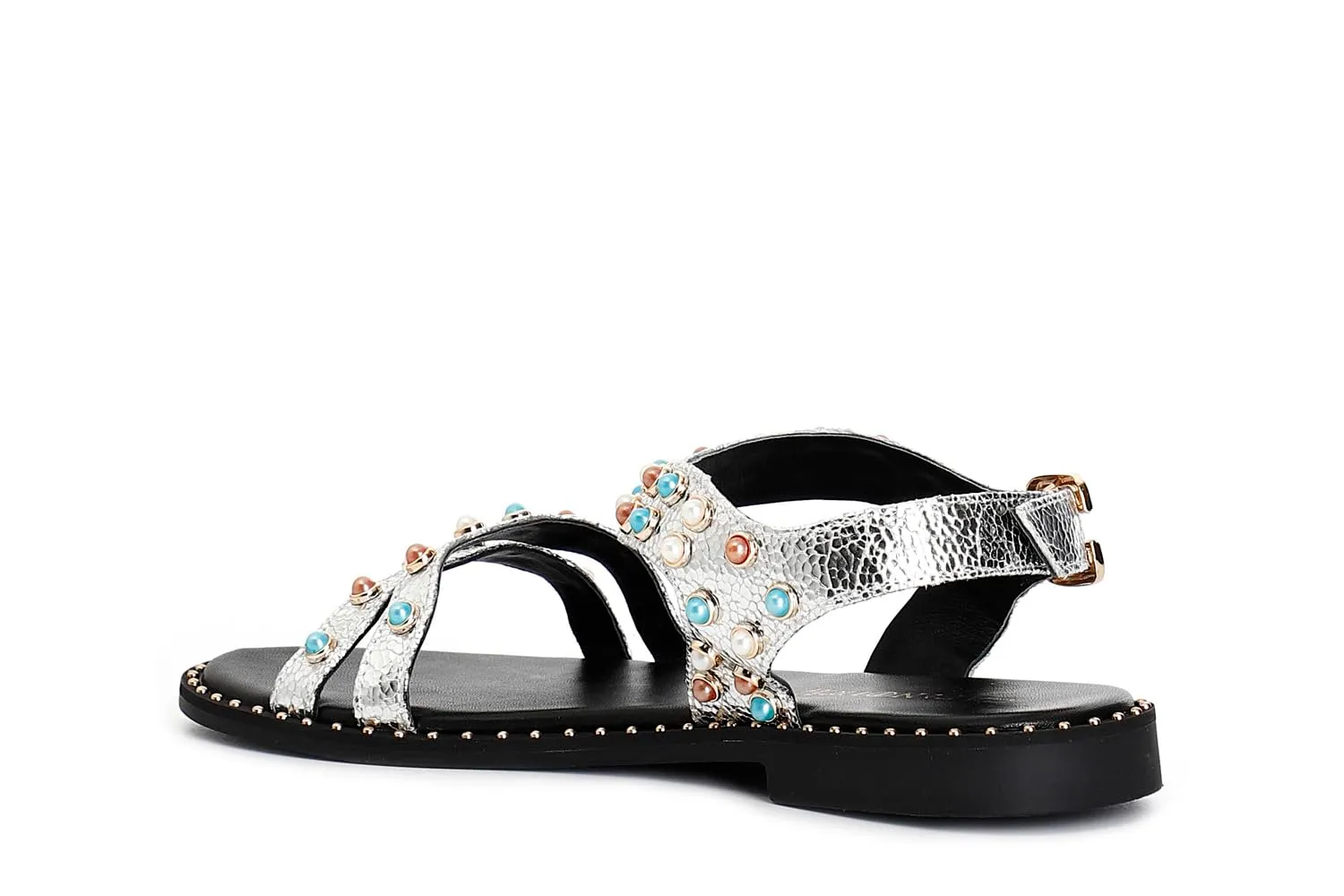 CafèNoir Gilda Sandali Cabochon Donna Argento 39