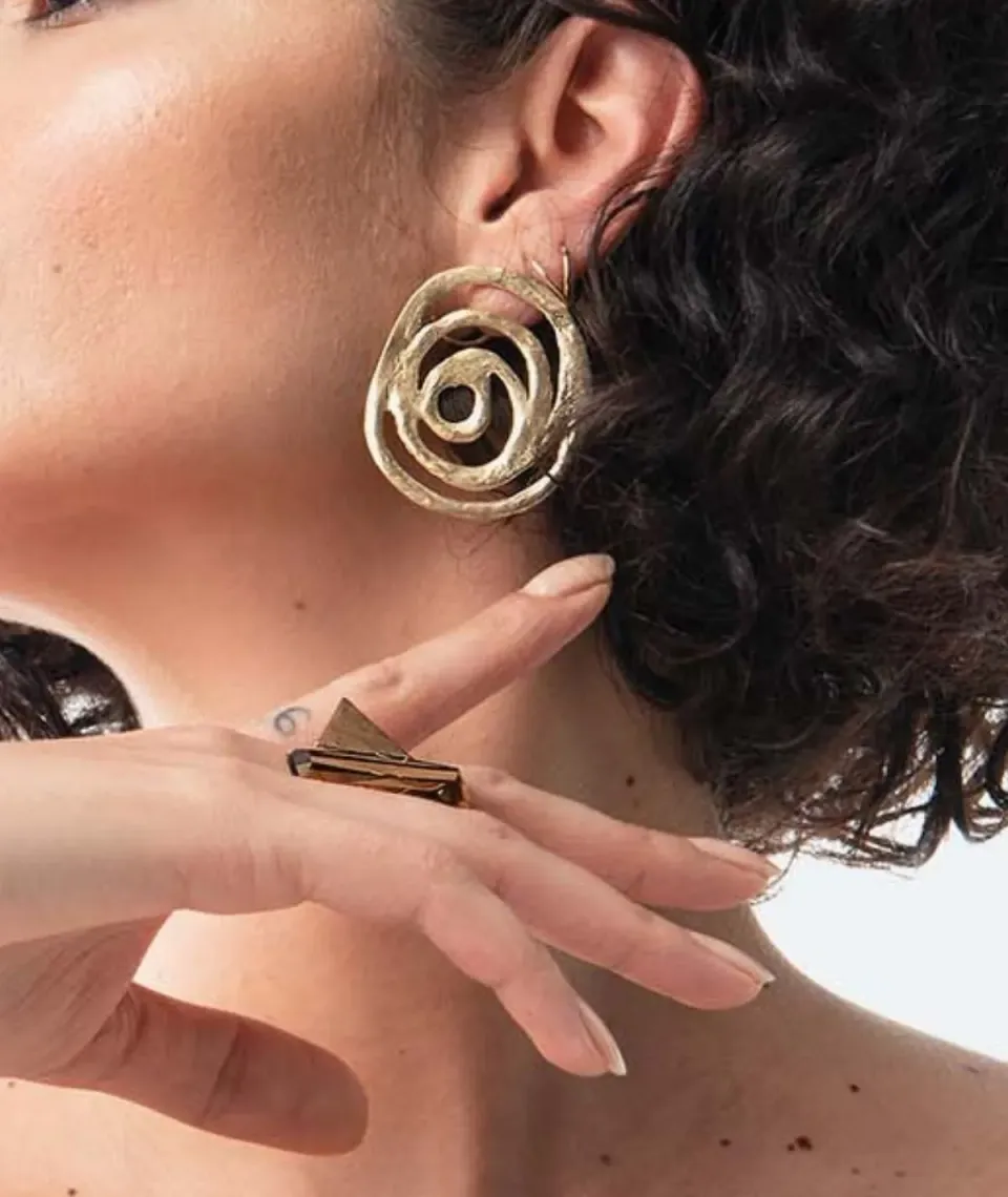 Figus Spirale orecchini oro anallergici